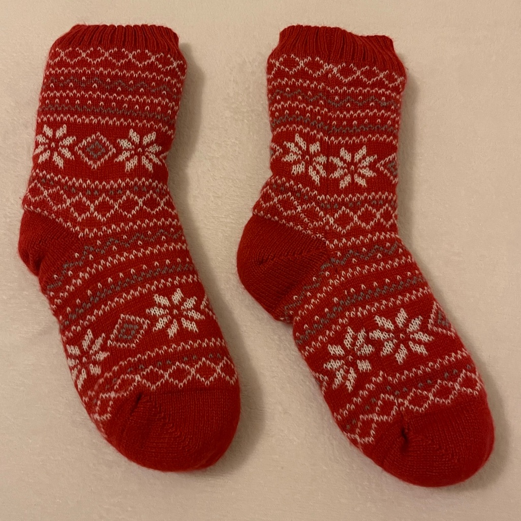 Brand New Without Tags Fair Isle Slipper Socks